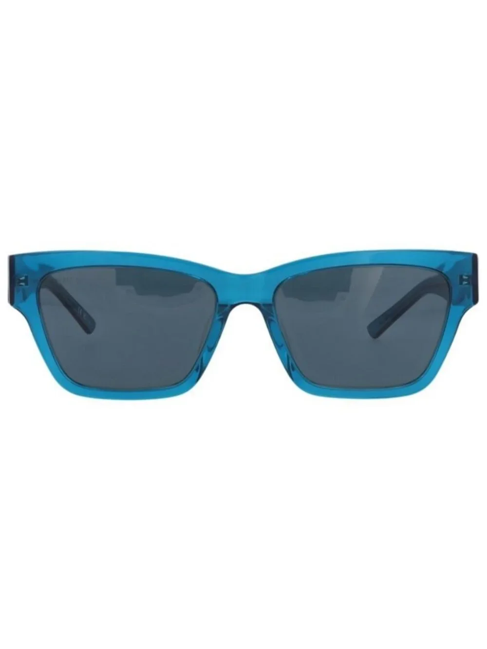 New Balenciaga Womens Square/Rectangle Blue Blue Blue Fashion Designer Sunglasse
